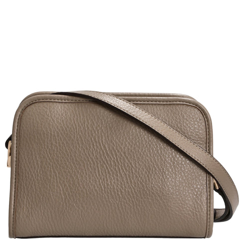 Borsa Donna a tracolla, con chiusura zip e logo metallico frontale